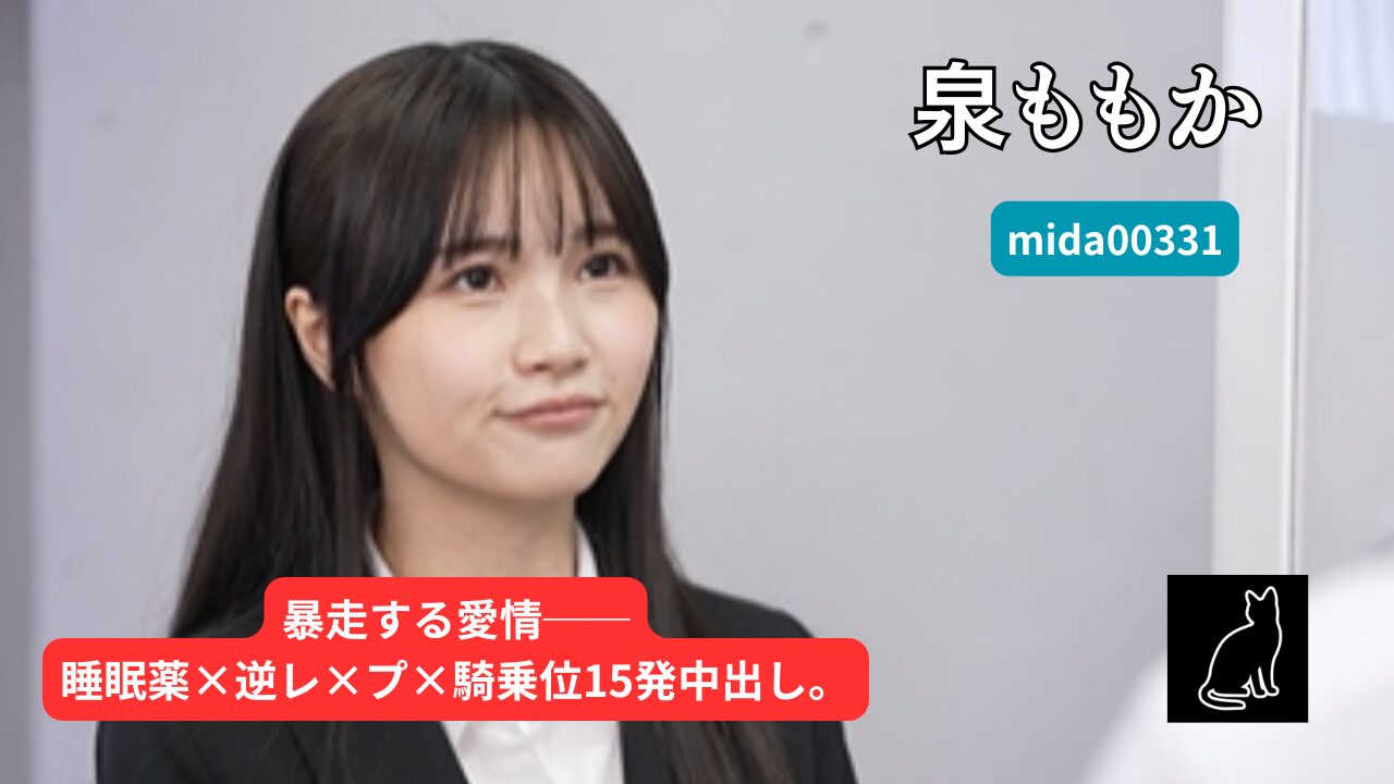 【独占】【mida00331】愛が重すぎるヤンデレOLがヤッた証が欲しくて妻子持ち上司に睡眠薬＆勃起薬を盛って逆レ×プ騎乗位中出し15発｜泉ももか