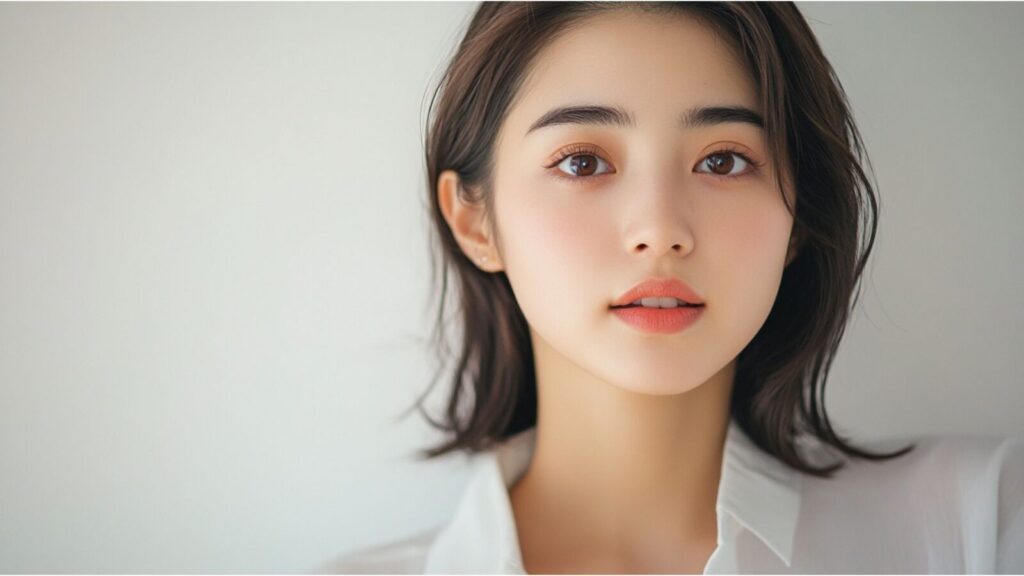 model06 – Japanese woman face, soft natural light, 16:9