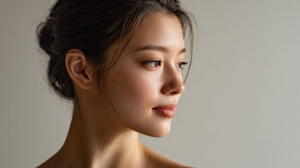 model36 – Japanese woman face, soft natural light, 16:9